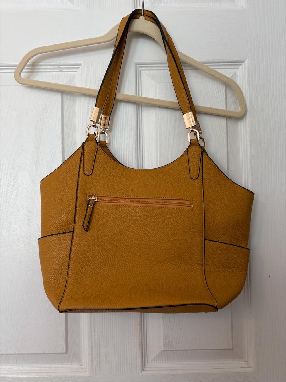 Mustard Yellow Women's Shoulder Tote Bag - Classic Everyday Style